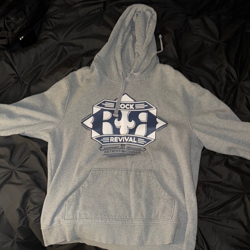 Rock Revival Gray Hoodie for Men